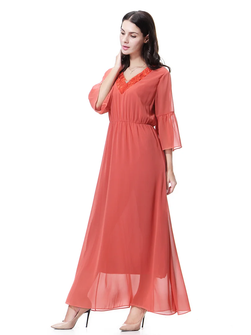 Модные женские шифоновые длинные платья летние Коктейльные Вечерние