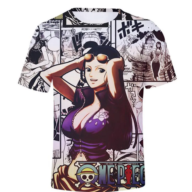 

2021 Hot Sale Anime One Piece 3d Printed T-shirt Unisex Fashion Casual Harajuku Short Sleeve Round Neck Streetwear Clothes