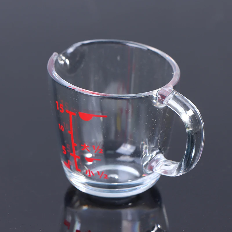 

New Arrival Doll House 15ml Plastic Measuring Cup Scale Cup Laboratory MIni Measuring Cup
