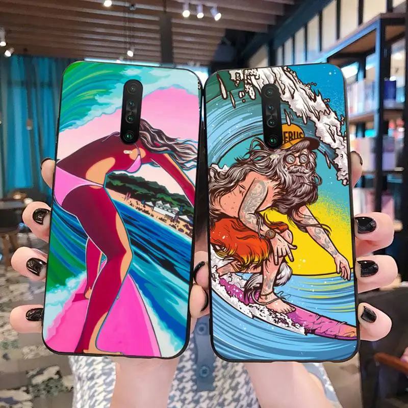 CUTEWANAN Surf океана для занятий серфингом Плавки бикини девочек черный мягкий чехол