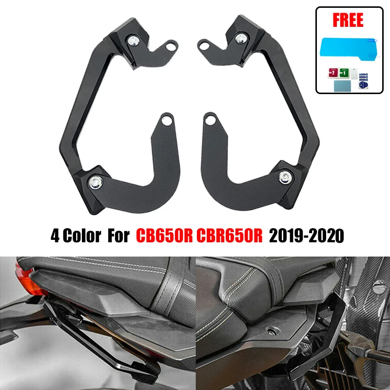 

4 Color For Honda CB650R CBR650R 2019 2020 Passenger Rear Seat Grab Bar Hand Rail Handlebar CNC machined CB CBR 650R Motorcycle
