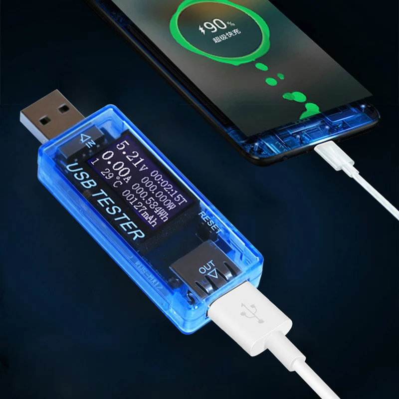 Тестер емкости USB 8 в 1 QC2.0 3 0 4 30 измеритель напряжения тока вольтметр амперметр