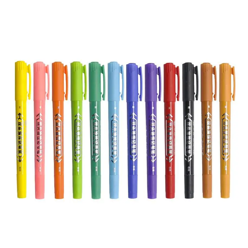 

8 12 Color/ Set TwinTips Illustration Permanent POP Marker pens Oil based Graffiti Paint Mark Drawing Waterproof