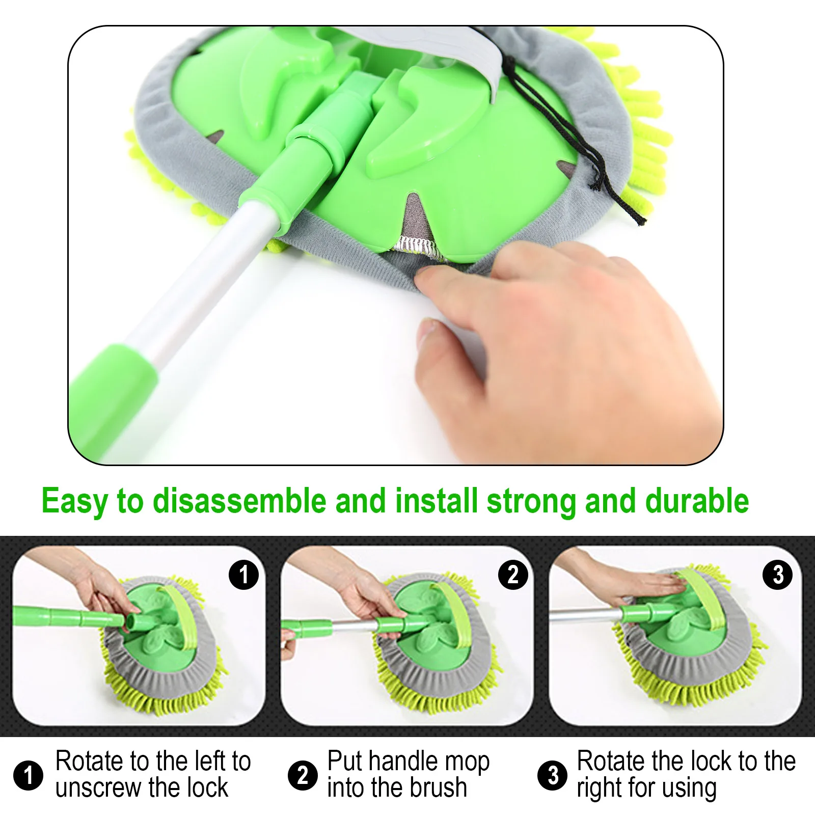 Швабры для мытья автомобиля чистящее полотенце с регулируемой ручкой мягкая