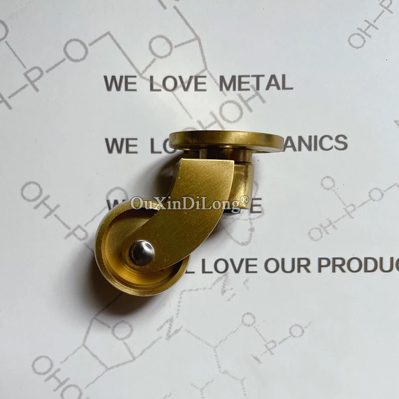 

Brand New 4PCS Pure Brass Universal Heavy Furniture Casters Table Chair Sofa Bar Piano Wheels Smoothly Rollers Runners