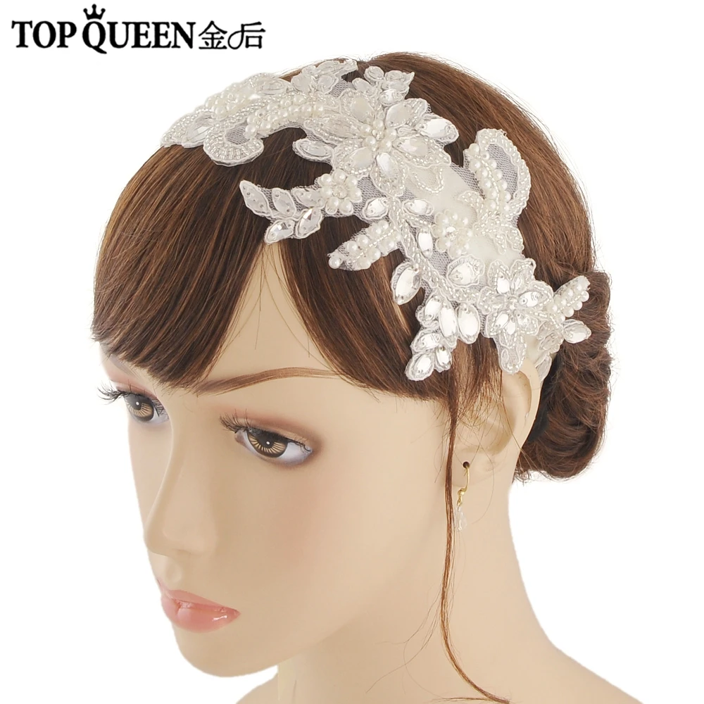 TOPQUEEN классические новые свадебные аксессуары для волос головной убор элегантный