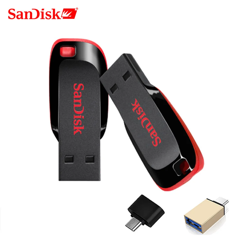 Sandisk флешки 128 Гб 64 ГБ 32 оперативной памяти 16 встроенной мини USB флеш накопитель