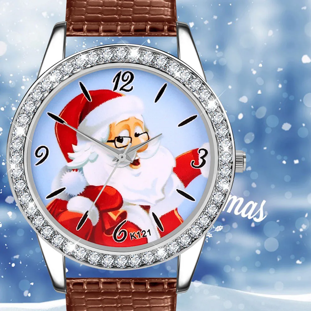 

2020 Clock Analog Santa Claus & Tree Wrist Watch Ladies Quartz Women Women's Watches Fashion Girls Christmas Gift Reloj Fashion