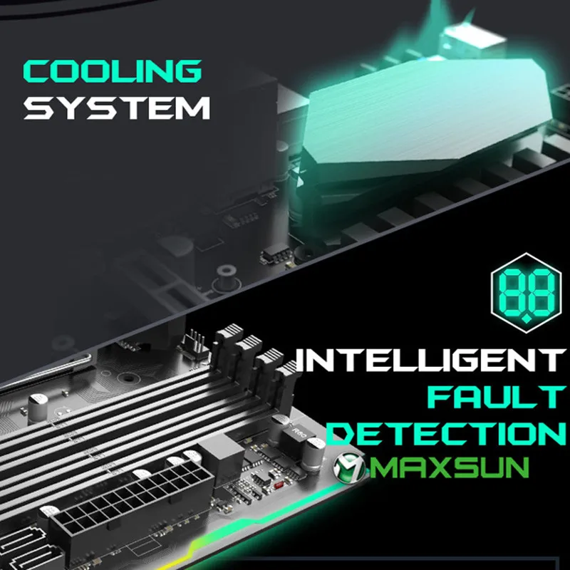 MAXSUN новая материнская плата iCraft B460M WIFI6 PC комплект двухканальной DDR4 RGB SATA3.0 VGA LGA1200