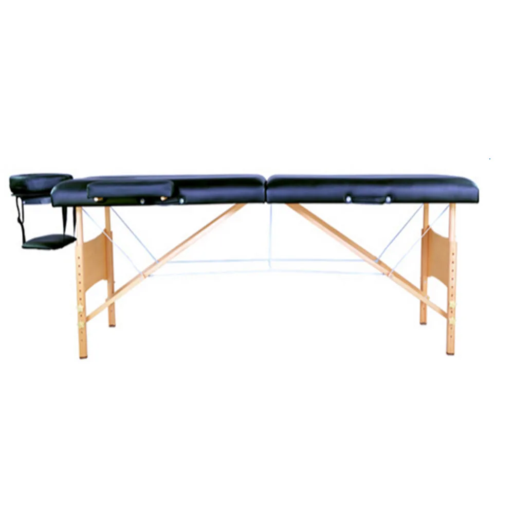 

2 Sections 84" Folding Portable SPA Bodybuilding Massage Table Black