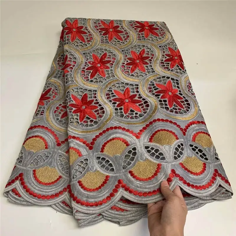 

Swiss Voile In Switzerland Fabric African Lace Fabric Embroidery Cotton Lace With Stones African Dry Lace Fabric ! LGM40801