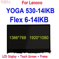 14 0 for lenovo yoga 530 14ikb yoga 530 14 flex 6 14 6 14ikb flex 6 14arr lcd display touch screen digitizer assembly frame