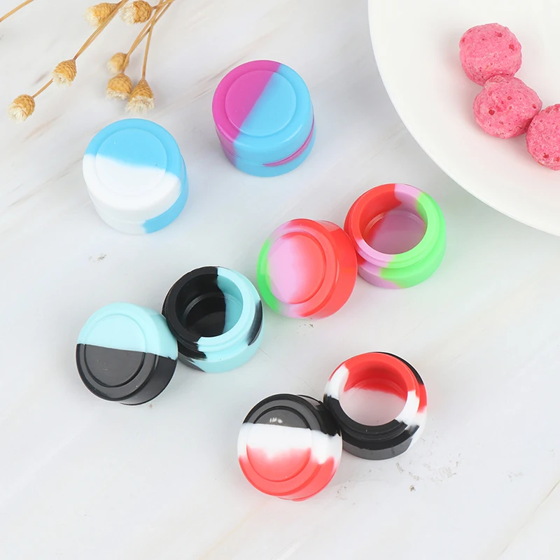5pcs 2ML Nonstick Silicone Container Non-stick Oil Wax Jar Dab Storage Box | Дом и сад