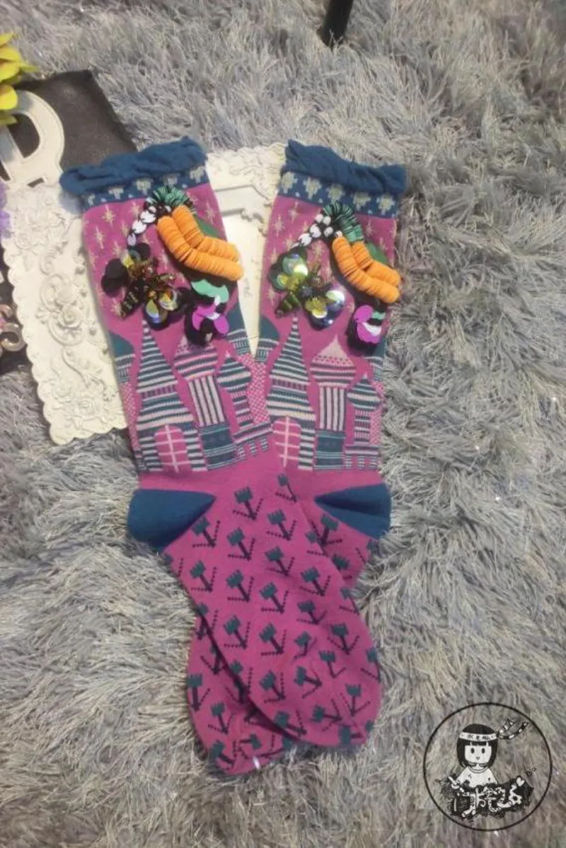 Новинка 2019 распродажа рождественские носки ручная работа для девочек популярный