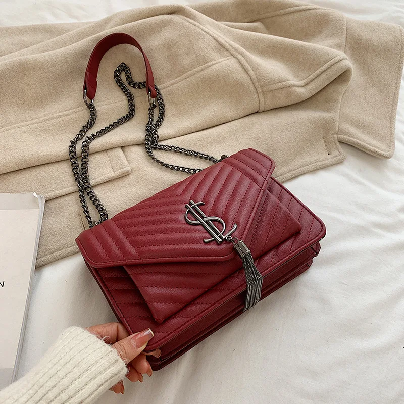 

2021 chain women's bag summer new fashion style small fragrance one-shoulder sloping bag luxury handbags bags designer