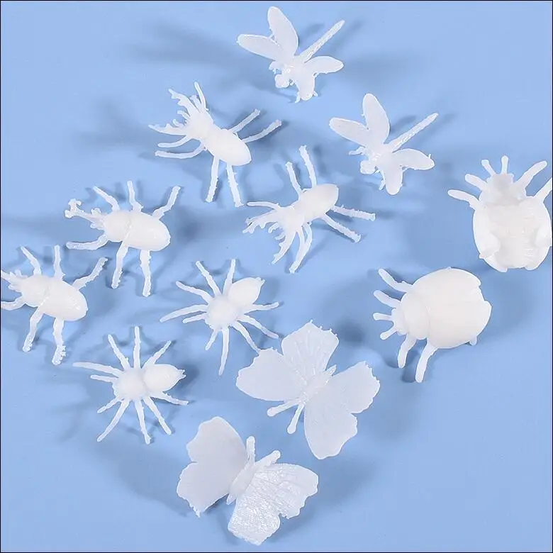 Новинка 3 шт./лот различные стильные полимерные мини 3D насекомые-бабочки жук