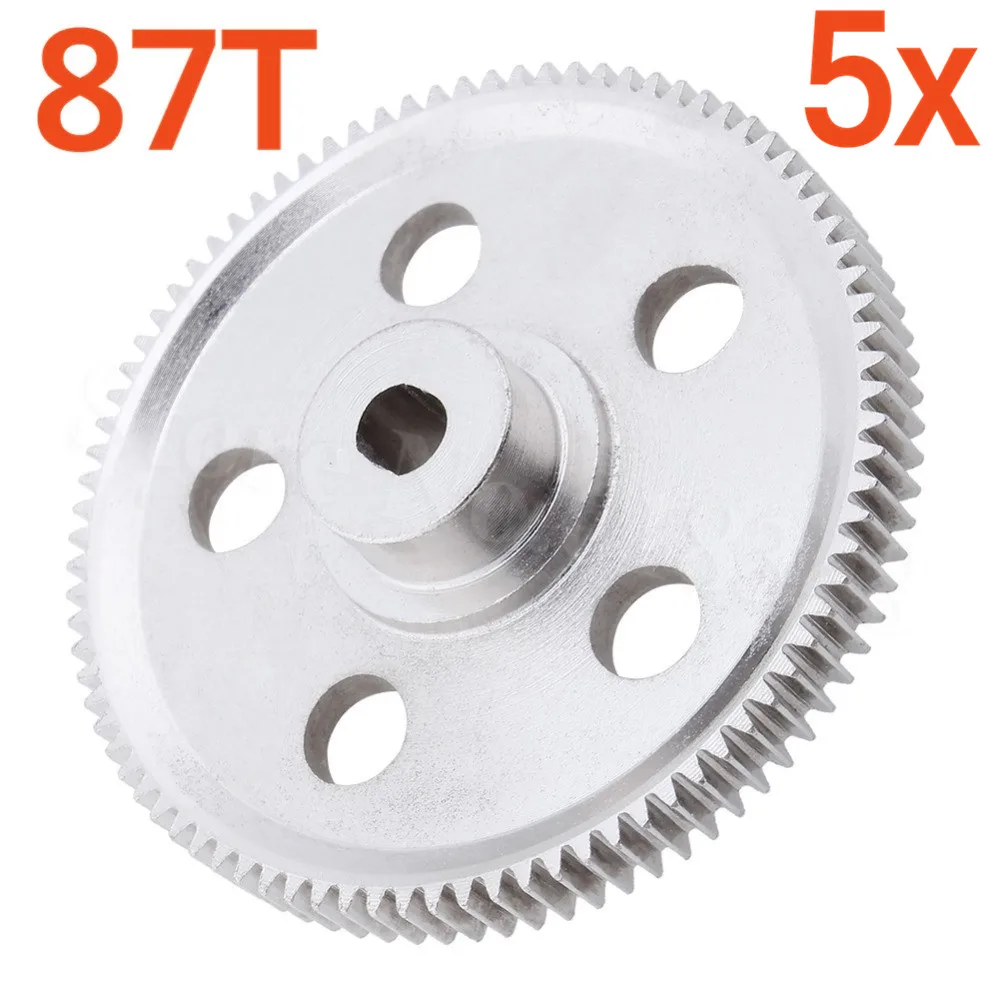 5 шт. для HSP Pangolin 94180 металлический редуктор 87T Spur Gear 18024 RC 1/10 пульт дистанционного
