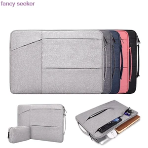laptop bag for xiaomi lenovo notebook cover sleeve 14 15 6 inch handbag for macbook air 13 2018 pro 11 12 13 3 15 case portable free global shipping