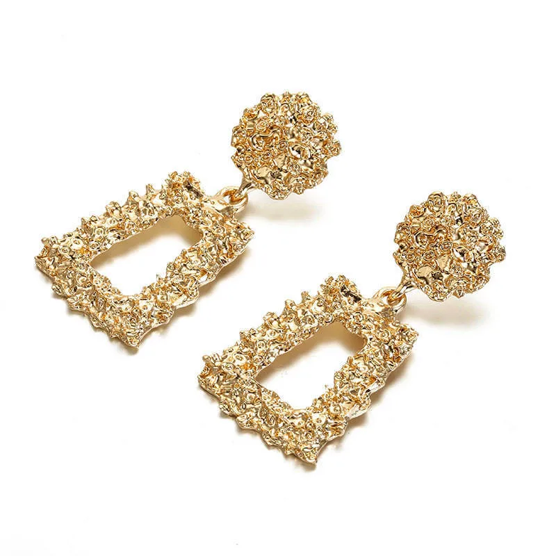 Fashion Statement Earrings Big Geometric Earrings For Women Hanging Drop Earing Women Jewelry Gift