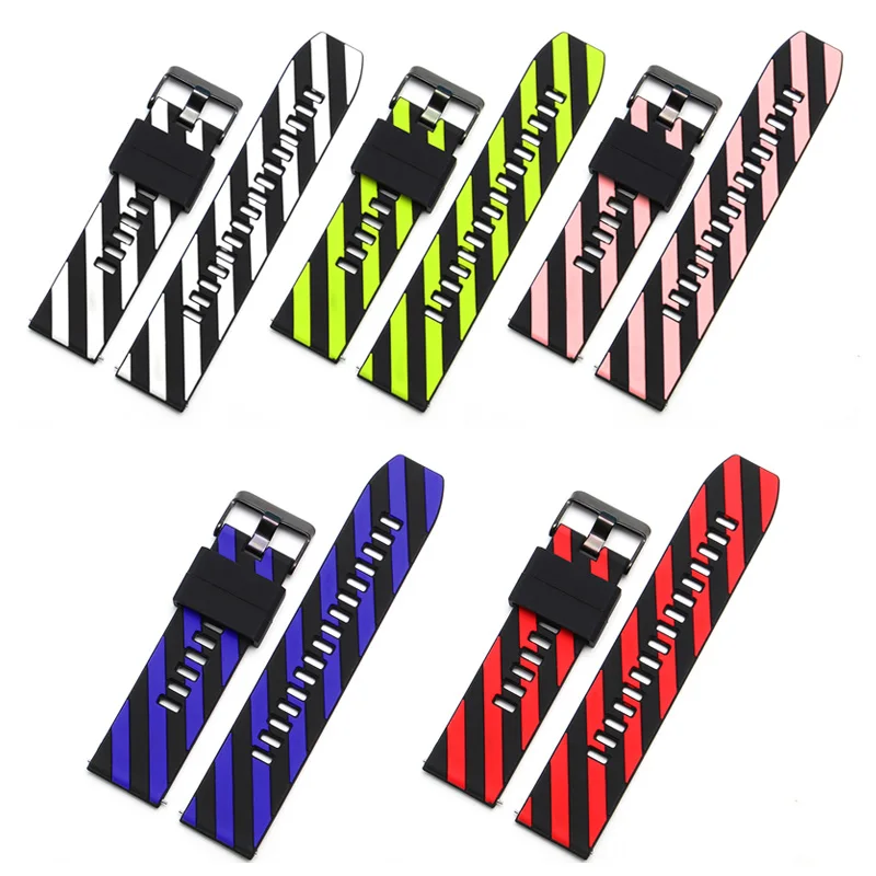 

New style Silicone strap 20 22mm Soft watchband for Huawei watch GT/2e Honor magic2 business sport bracelet Quick release