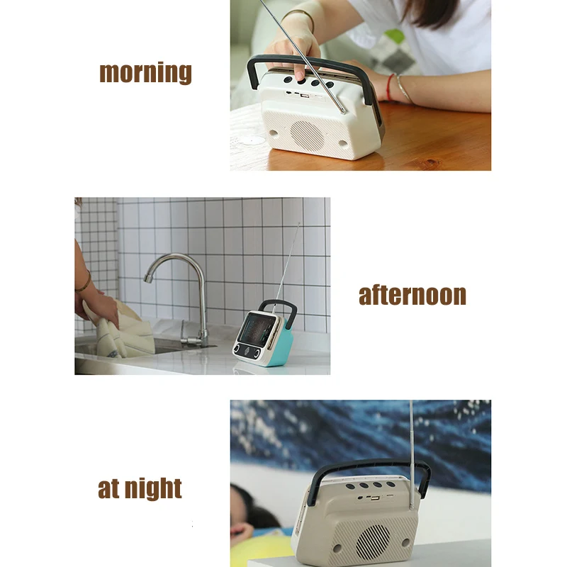 

Retro Bluetooth Speaker Portable Phone Holder Radio Plug Card Stereo Equipment JR Deals