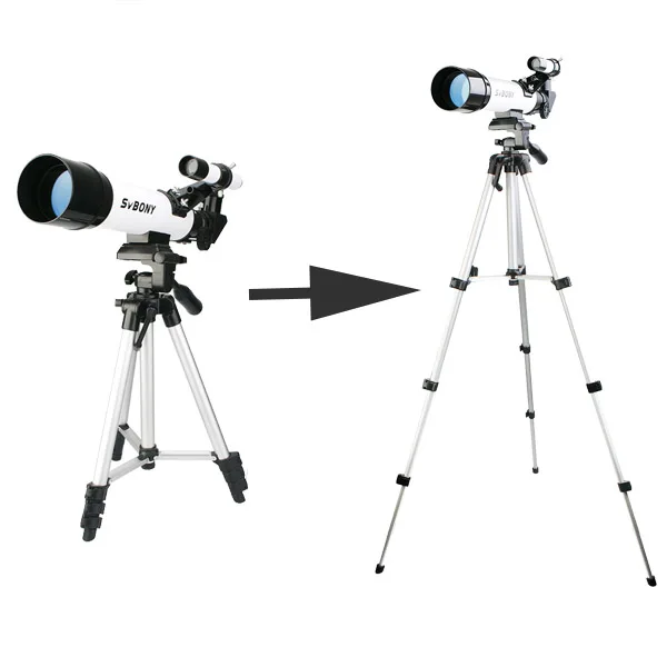 SVBONY SV25 60/420 мм монокулярный астрономический телескоп+ штатив+ оптический видоискатель прицел для часов путешествия Луна птица для детей и студентов