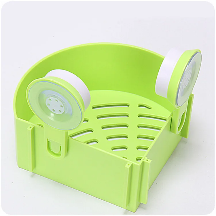 4 цвета пластиковая присоска для ванной треугольная Подставка хранения удобный