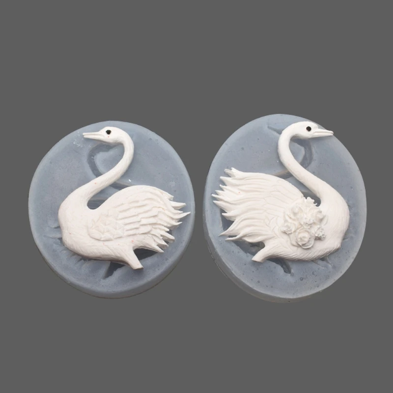 

2 Packs Swan Silicone Fondant Molds Swan Chocolate Candy Sugar Resin Gum Paste Molds Kit Swan Epoxy Resin Casting Molds DropShip