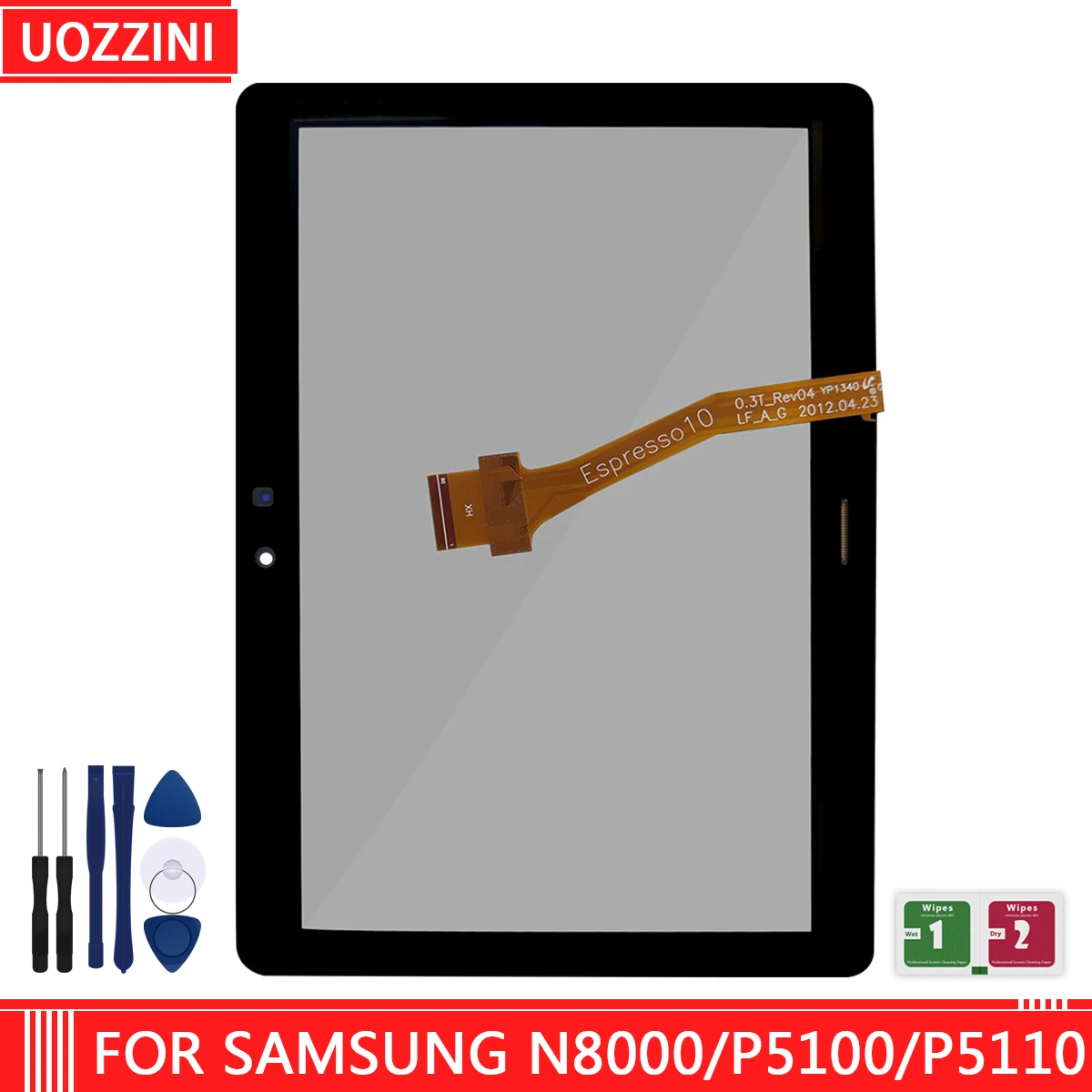 New 10.1-дюймовый сенсорный экран для Samsung Galaxy Tab 2 GT-P5100 P5100 P5110 N8000 панель датчика дигитайзера переднего стекла запасные части на.