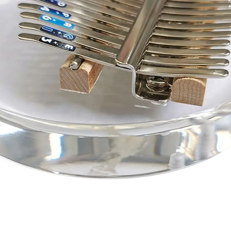 

Kalimba 17 Keys Thumb Piano, Portable Transparent Acrylic Mbira Wood