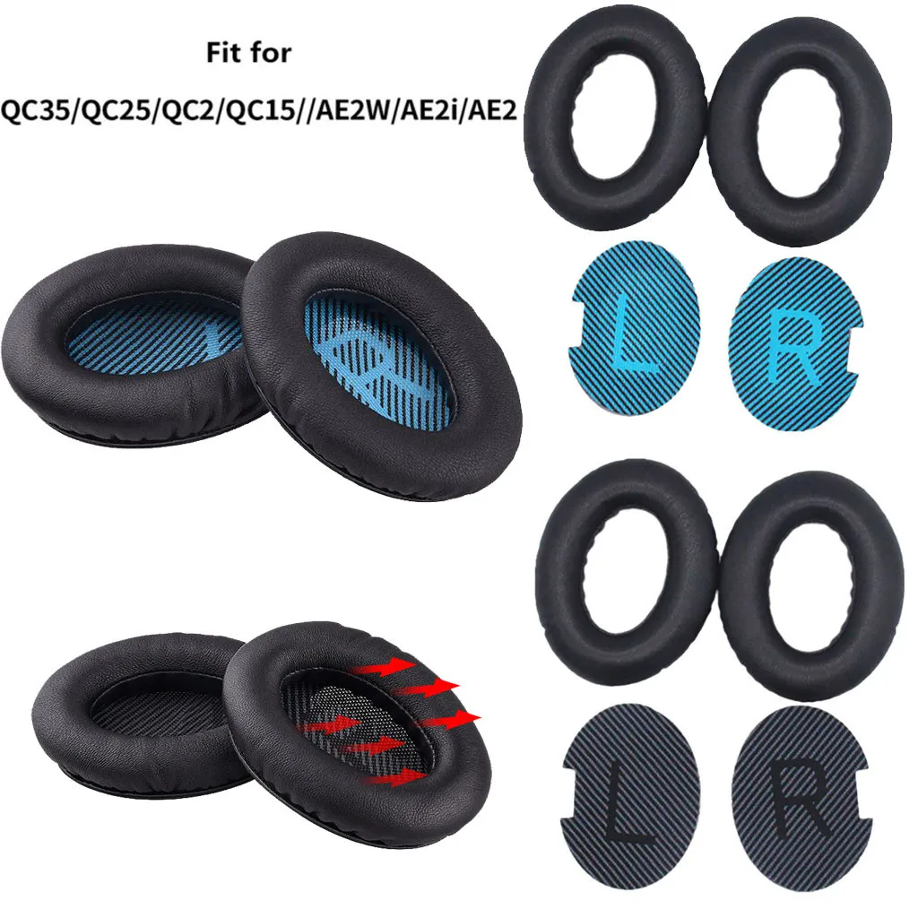 1 пара амбушюров для наушников сменные амбушюры Bose QuietComfort 35 QC35 QC 25 15 QC25