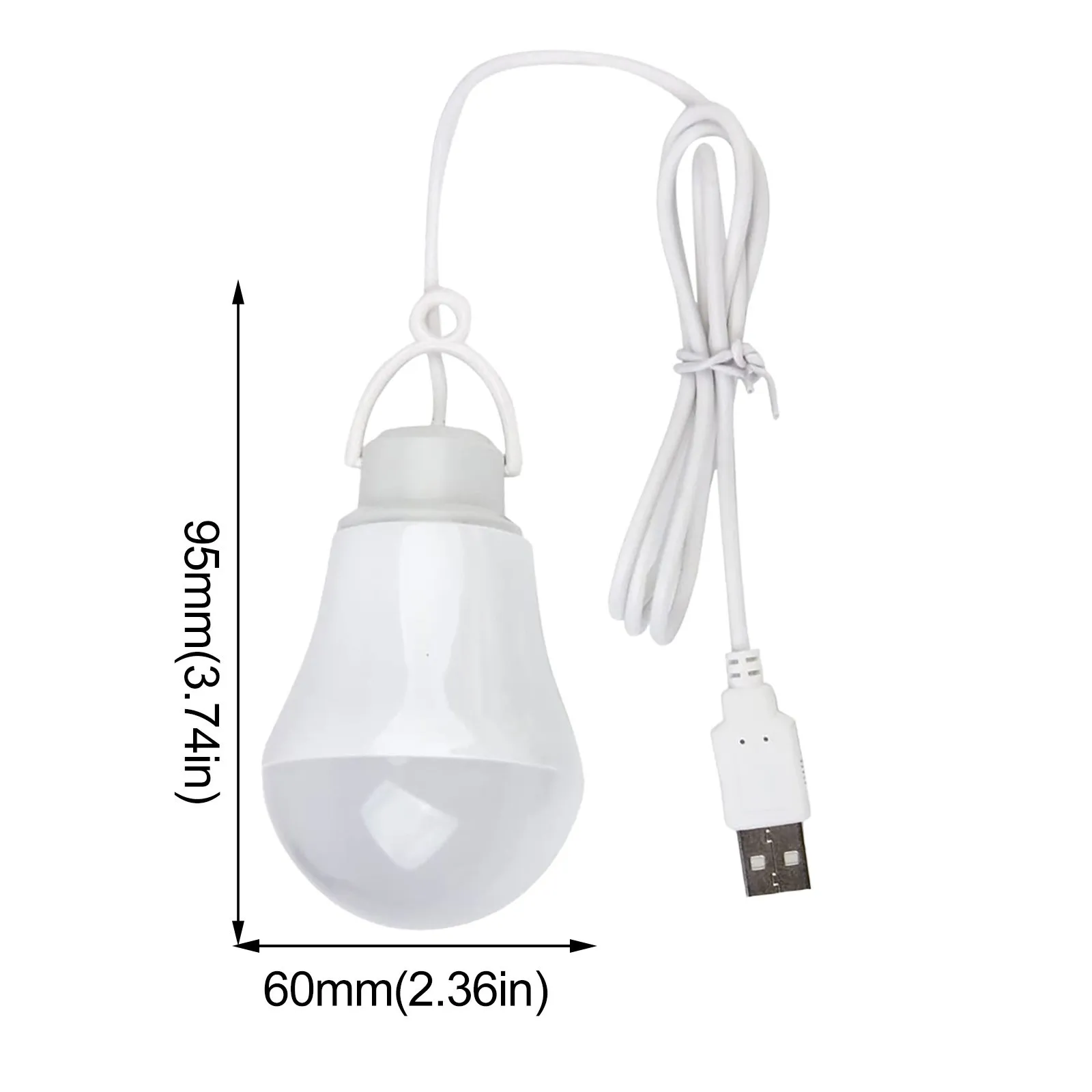 

DC 5V 3W Portable Outdoor USB Powered LED Bulb Lamp White Light OUtdoor Yard Garden Decoration