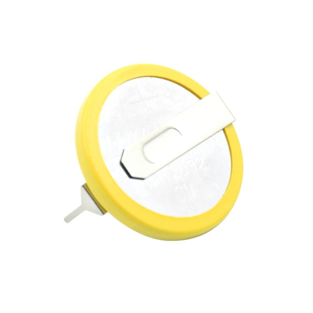 

2X 3v cr2032 button battery coin cell with 2 mounting pins/tabs single use 2 Soldering Pins Motherboard Calculator