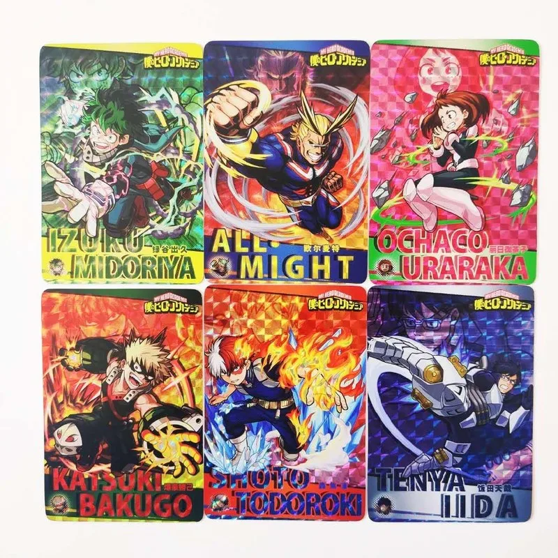 12 unids/set mi h&eacute;roe Academia Midoriya Izuku empalme tarjeta Agumon acci&oacute;n figuras de juguete Edici&oacute;n Conmemorativa de tarjetas-0