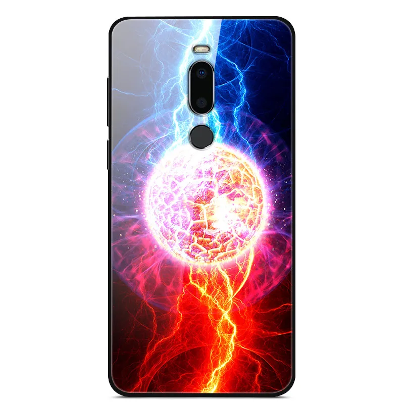 03 Чехол для Meizu M8, чехол из закаленного стекла «Планета космос», чехол из стекла для Meizu M8 M813H, чехол-бампер из ТПУ для Meizu M 8 M8 Shell - Цвет: 03