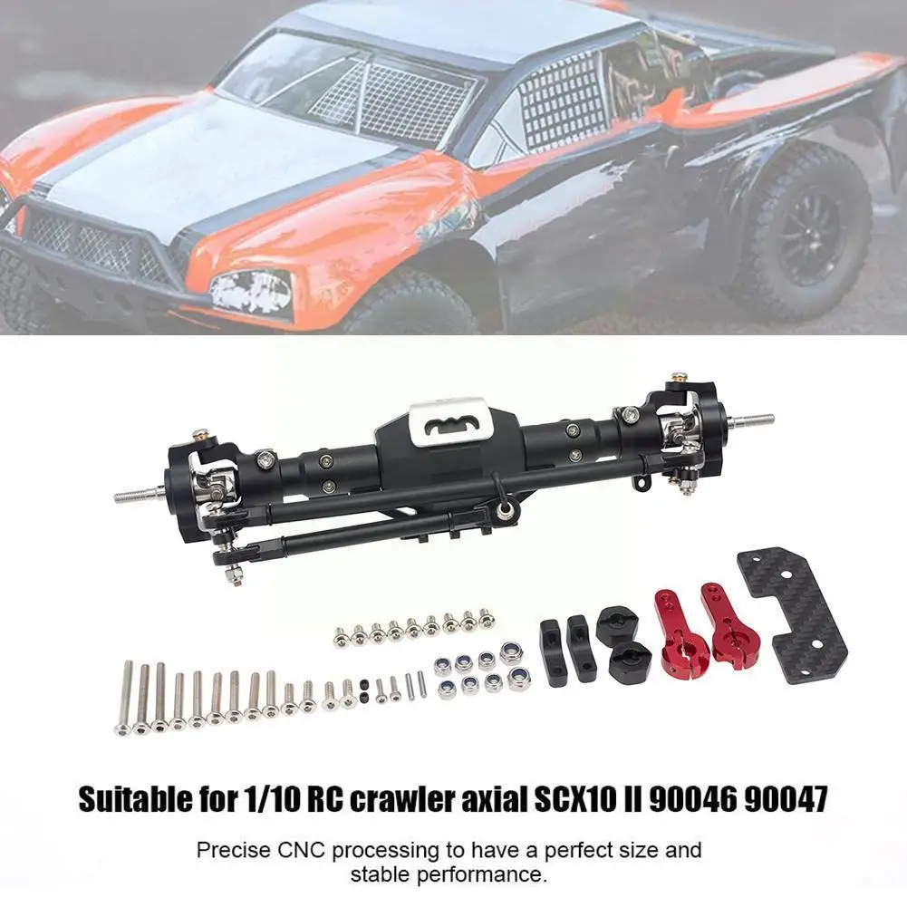 

Новый станок с ЧПУ из алюминиевого сплава, передняя и задняя портальная ось для радиоуправляемого гусеничного автомобиля 1/10 Axial SCX10 II 90046 90047 ...