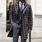 Мужское зимнее пальто, новое шерстяное пальто, мужское качественное Брендовое уличное повседневное шерстяное пальто, длинное женское пальто