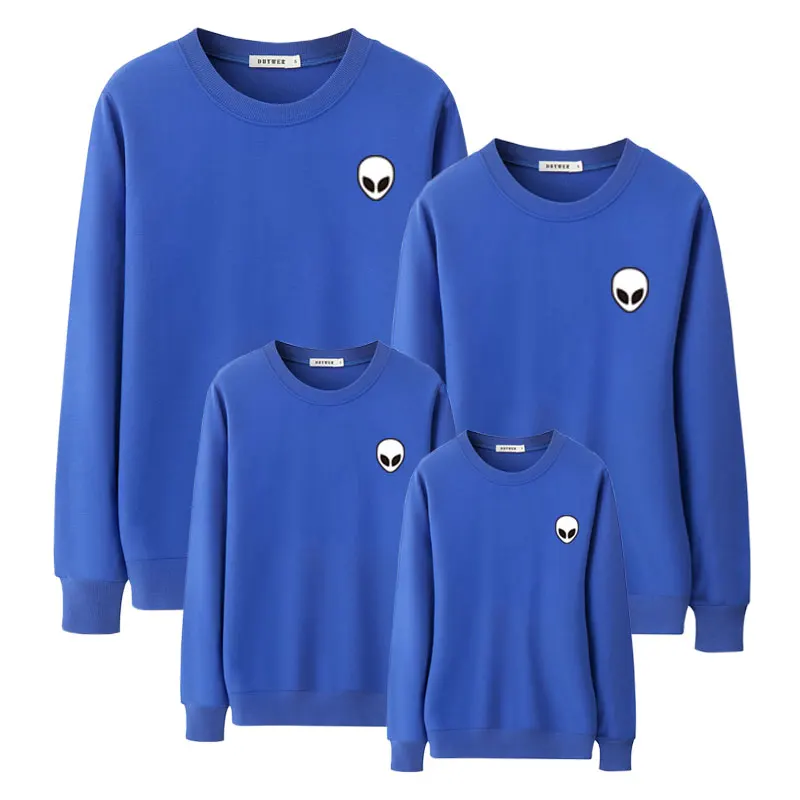 Толстовки с капюшоном изображением пришельца одежда для всей семьи мамы папы и