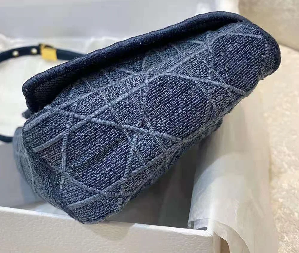 

20cm top quality 1:1 original luxury design embroidered caro bule bag famous designer women's single shoulder diagonal bags