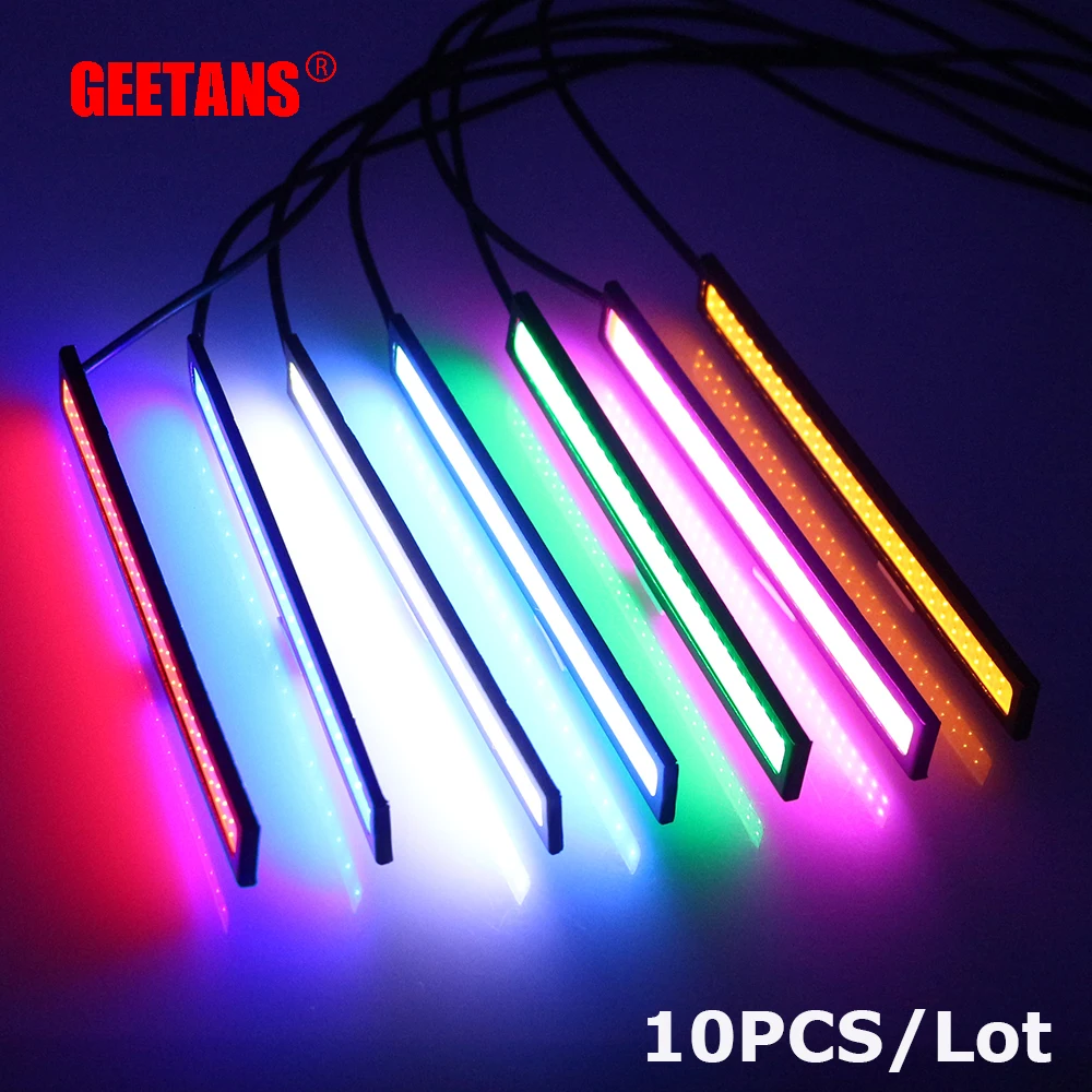 

GEETANS 10X 17cm COB LED DC12V Daytime Running Lights Waterproof Auto Car Driving DRL Fog Lamp Car Styling