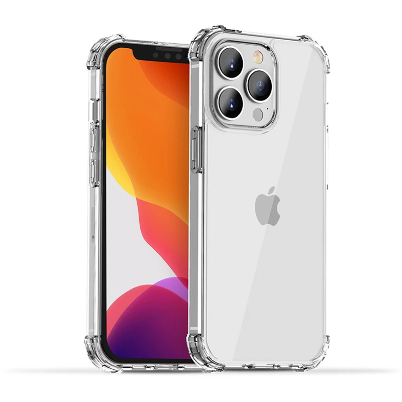 

Transparent Shockproof Soft Silicone Case for iPhone 13 12 11 Pro Max 13 Mini 12 Pro X XR XS 8 7 6 6SP SE2020 Protect Back Cover