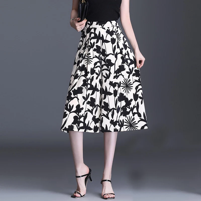 

20460 [room 2, row 7, No. 2 middle] Long Floral Skirt 36 in the non real shot online red picture