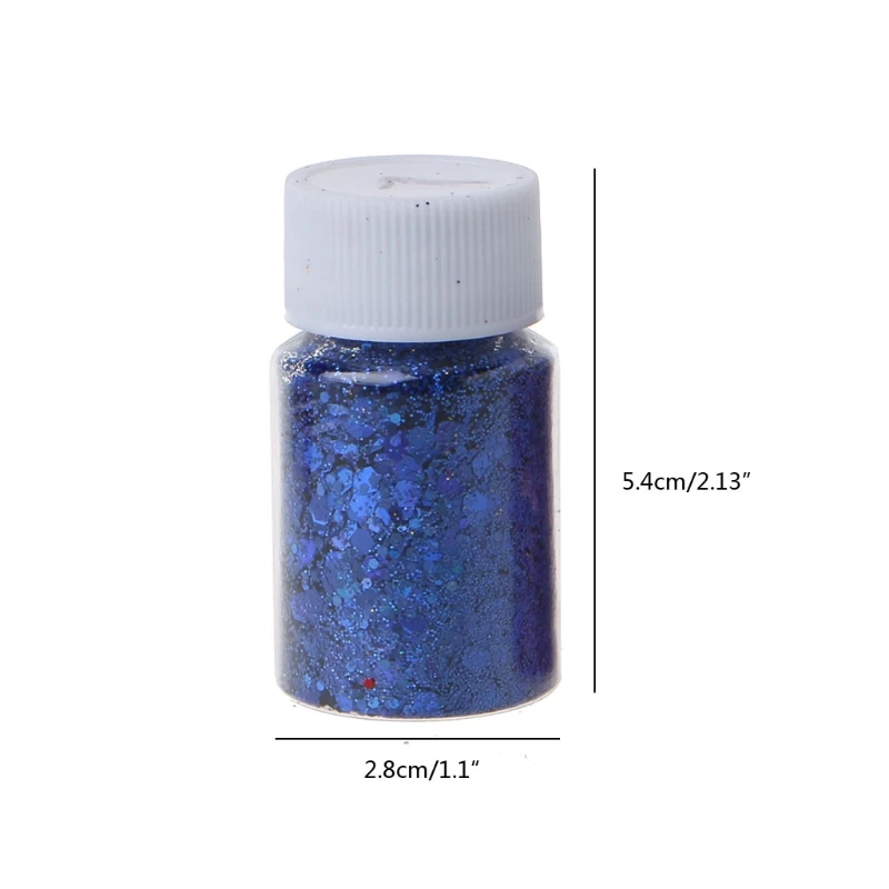 

12 Colors Holographic Chunky Glitter Sequins for Face Eye Hair Nail Art Decor