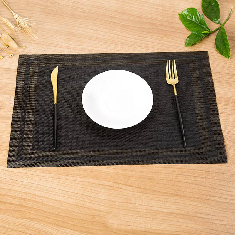 

4pcs/lot Europe Style Placemat Non-slip waterproof Decoration mat Heat-Resistant Tablemat Dishes Coaster Tableware Mat For Table