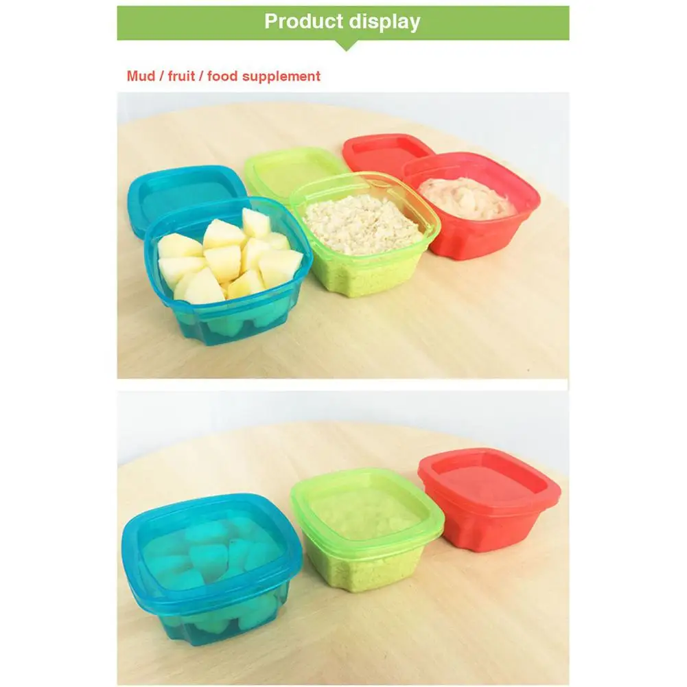 Contenedor port&aacute;til de almacenamiento para conservaci&oacute;n de alimentos de beb&eacute;, vajilla a prueba de fugas, 1 unidad-1