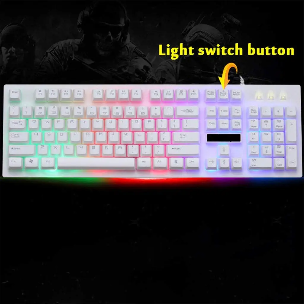 Игровая механическая клавиатура G20 RGB 12 классных светодиодных режимов с