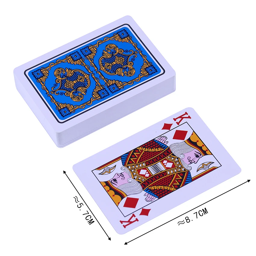 Упакованные ПВХ карты водонепроницаемые Техасские игральные пластиковые