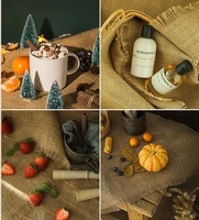 hot sales linen photo props retro shooting props jewelry decoration live posing food photography background cloth