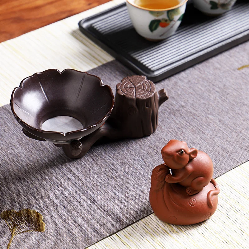 Статуэтка с пурпурным песком мышом удачи скульптура в стиле современного