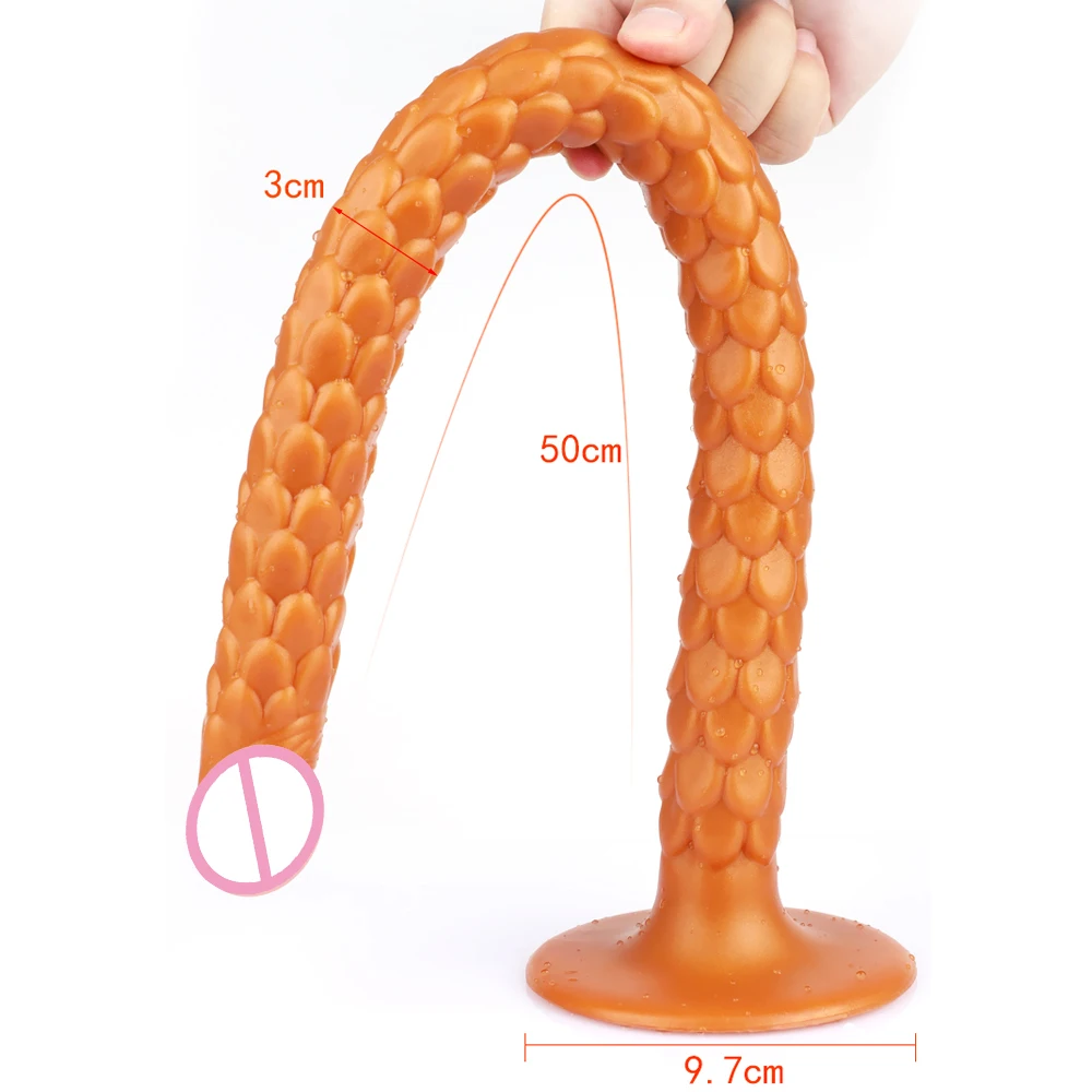 Новинка 2020 длинный фаллоимитатор 50 см с анальной пробкой мастурбатор простатой